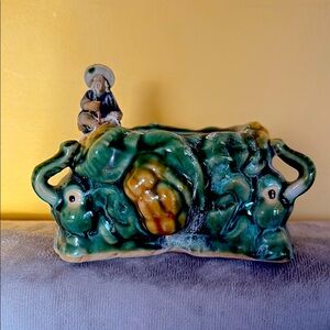 Elephants & Asian Fisherman Planter